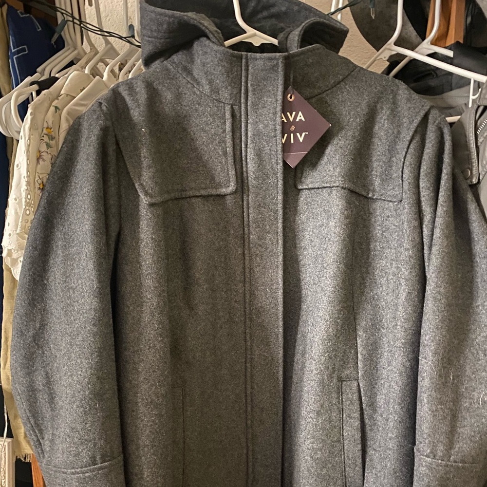 Ava & Viv gray long coat